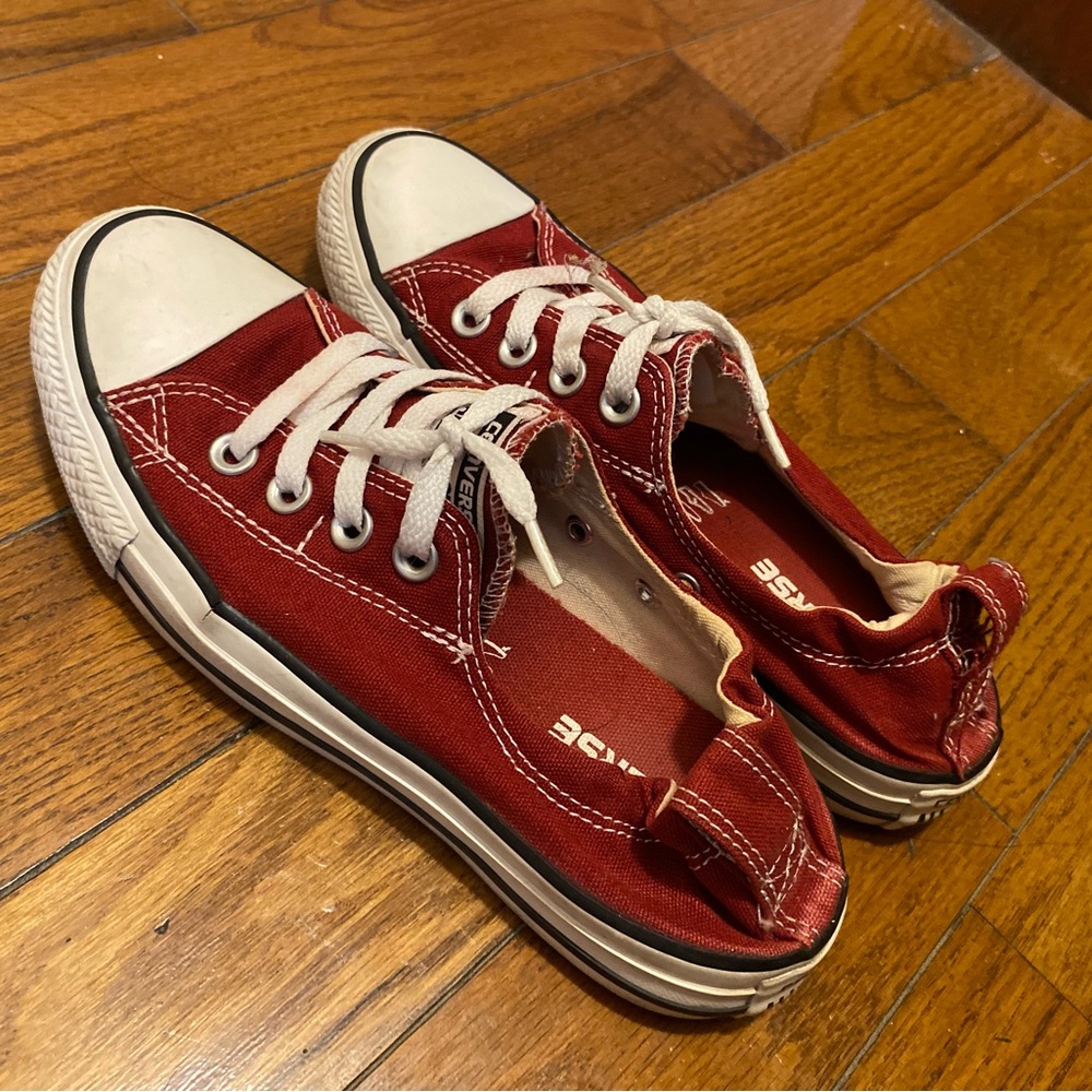 Converse Slip-On Shoes | Women Chuck Taylor All Star Shoreline | size 6.5 | red